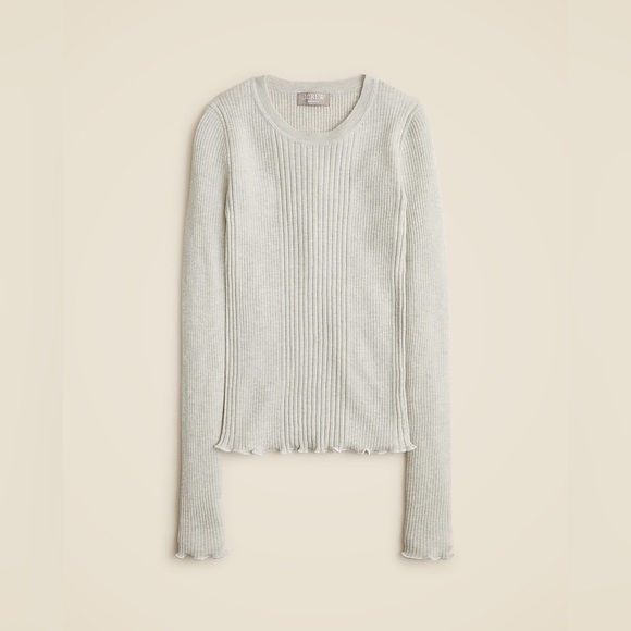 J. Crew Sweaters - NWOT / jcrew Ribbed featherweight cashmere long-sleeve sweater-tee
